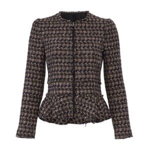 New tweed Rebecca Taylor peplum blazer jacket!